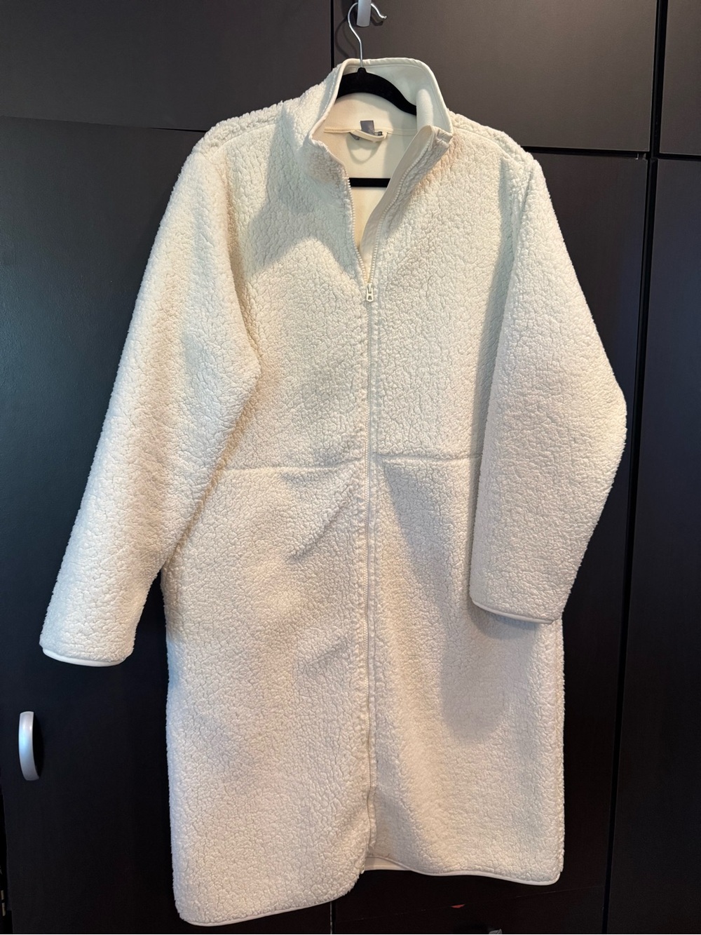 Joe Fresh Cream Teddy Zip-Front Coat
